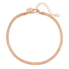 Fußkettchen | Hey Happiness Fußkette mit Schlangenkette-Design in Rosegold Rose Gold