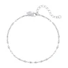 Fußkettchen | Hey Happiness Fußkette Rolokette-Design in Silber Silver
