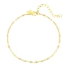 Fußkettchen | Hey Happiness Fußkette Rolokette-Design in Gold