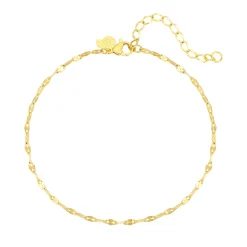 Fußkettchen | Hey Happiness Fußkette Rolokette-Design in Gold