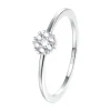 Schlichte Ringe | Hey Happiness Funkelnder Kreis Ring Sterlingsilber Silver