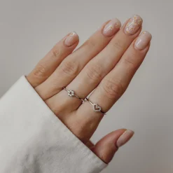 Schlichte Ringe | Hey Happiness Funkelnder Kreis Ring Sterlingsilber Silver