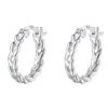 Creolen | Hey Happiness Geflochtene Creolen Sterlingsilber Silver