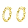 Creolen | Hey Happiness Geflochtene Creolen Sterlingsilber in Gold
