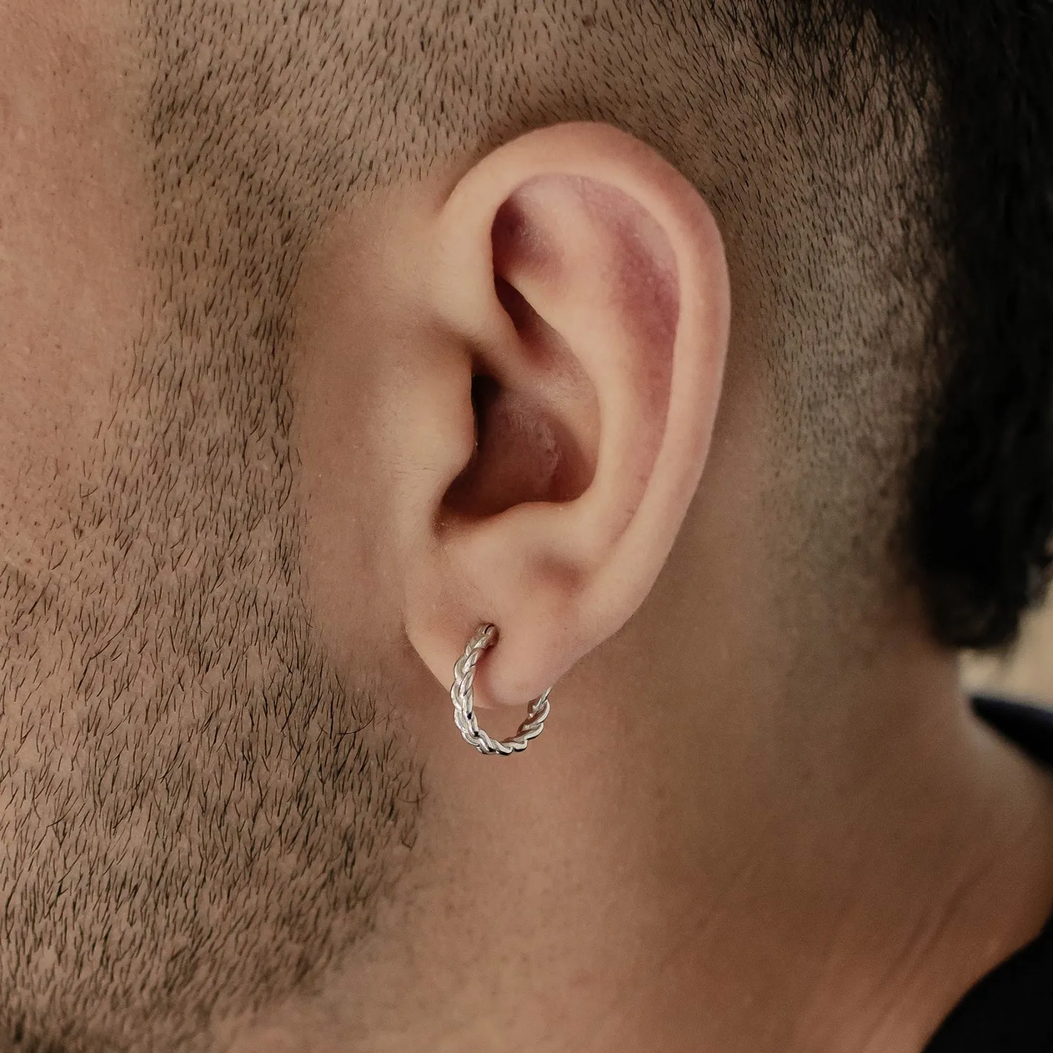 Creolen | Hey Happiness Geflochtene Creolen Sterlingsilber Silver