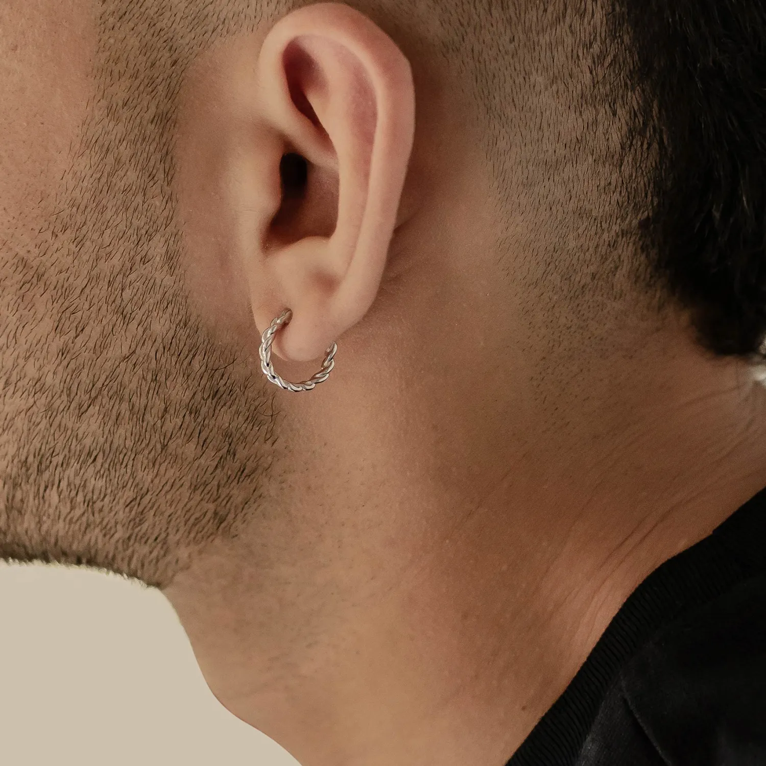 Creolen | Hey Happiness Geflochtene Creolen Sterlingsilber Silver