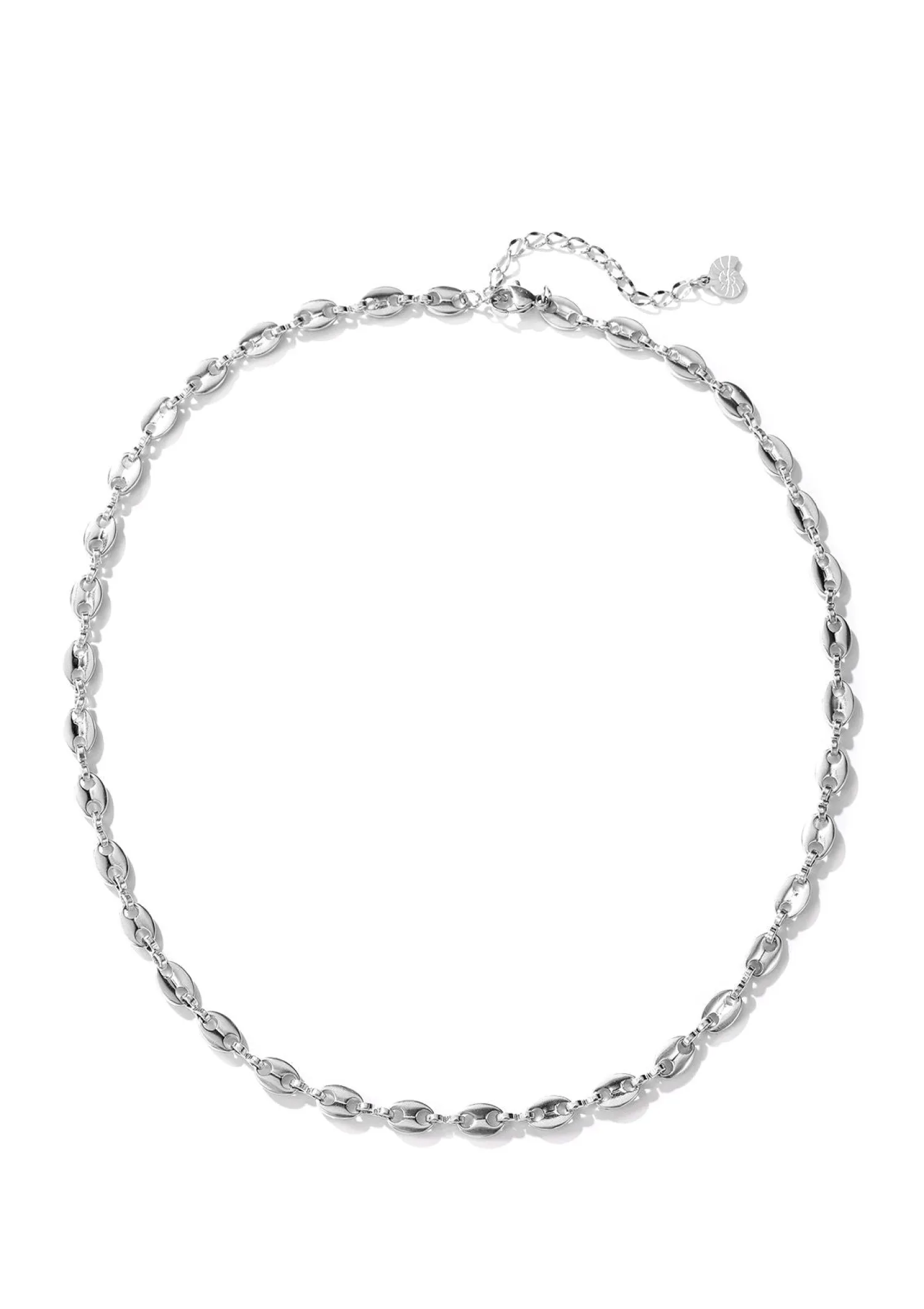 Filigrane Ketten | Hey Happiness Gepufft Link Mariner Kette in Silber Silver