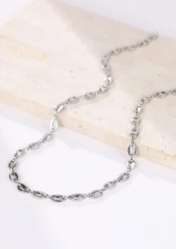 Filigrane Ketten | Hey Happiness Gepufft Link Mariner Kette in Silber Silver