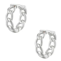 Huggie Ohrringe | Creolen | Hey Happiness Glieder-Creolen Huggies Sterlingsilber