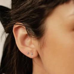 Ohrstecker | Hey Happiness Glint Triad Ohrstecker 14K Gold