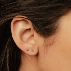 Ohrstecker | Hey Happiness Glint Triad Ohrstecker 14K Gold