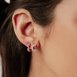 Earring Stack Sets | Hey Happiness Glitter Duo Ohrringe Set aus Sterlingsilber