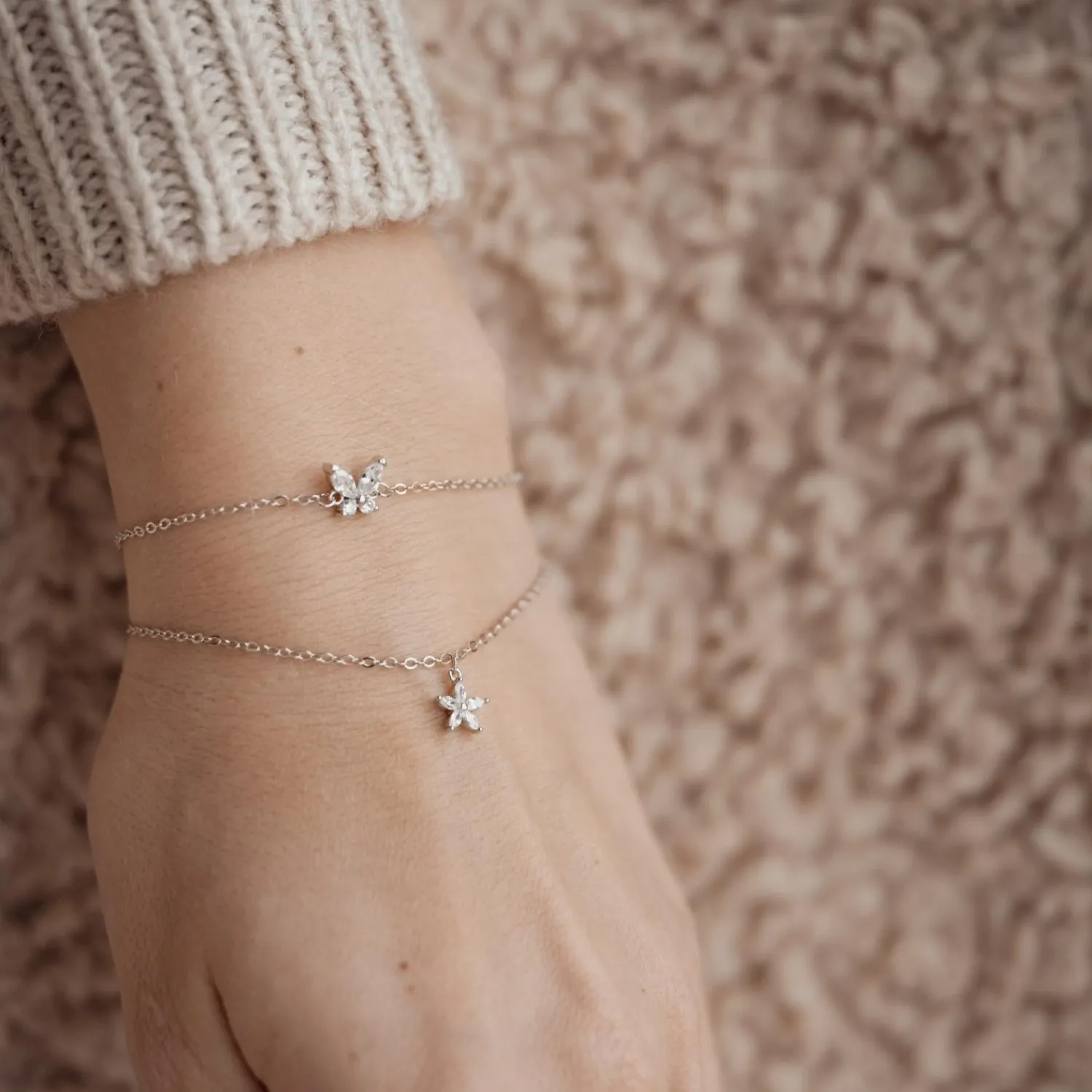 Charm Armbänder | Hey Happiness Gänseblümchen Armband Sterlingsilber