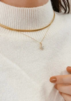 Filigrane Ketten | Hey Happiness Gänseblümchen Kette mit Schmucksteinen Sterlingsilber in Gold