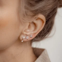 Earring Stack Sets | Ohrstecker | Hey Happiness Gänseblümchen Ohrringe Set Sterlingsilber