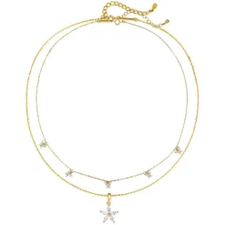 Necklace Sets | Hey Happiness Gänseblümchen und Schmetterling Ketten Set in Gold