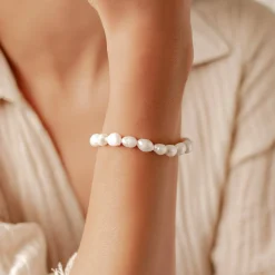 Ketten Armbänder | Hey Happiness Grace Perle Armband aus Sterlingsilber