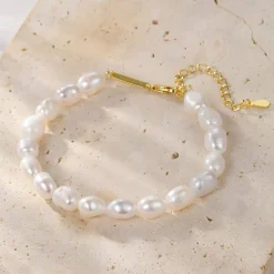 Ketten Armbänder | Hey Happiness Grace Perle Armband aus Sterlingsilber