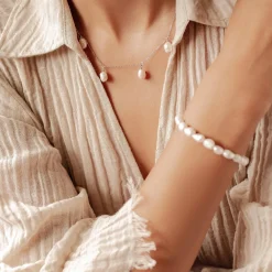 Ketten Armbänder | Hey Happiness Grace Perle Armband aus Sterlingsilber