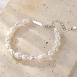Ketten Armbänder | Hey Happiness Grace Perle Armband aus Sterlingsilber