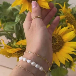 Ketten Armbänder | Hey Happiness Grace Perle Armband aus Sterlingsilber