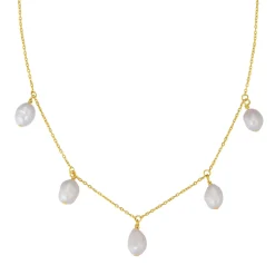 Perlenketten | Hey Happiness Grace Perlen Charms Kette aus Sterlingsilber