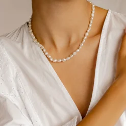 Choker Ketten | Perlenketten | Hey Happiness Grace Perlenkette Sterlingsilber Gold
