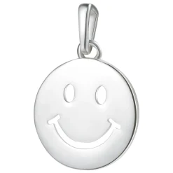 Anhänger | Hey Happiness Grinsen Anhänger für Glück und Freude in Silberfarbe Silver