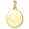 Anhänger | Hey Happiness Grinsen Anhänger für Glück und Freude in Godlfarbe Gold