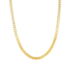 Statement Ketten | Hey Happiness Grobe Cuban-Kette – Wasserdicht