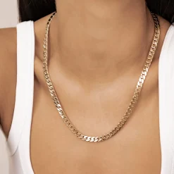 Statement Ketten | Hey Happiness Grobe Cuban-Kette – Wasserdicht