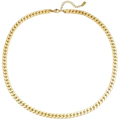Statement Ketten | Hey Happiness Grobe Cuban-Kette – Wasserdicht