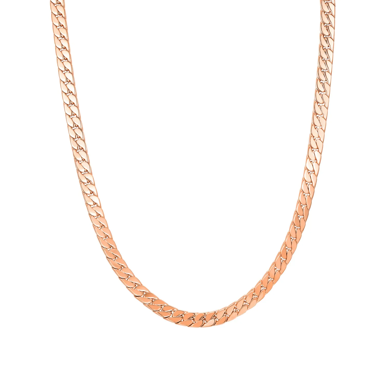 Statement Ketten | Hey Happiness Grobe Cuban-Kette – Wasserdicht