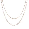 Statement Ketten | Hey Happiness Großgliedrige Kette Mehrreihig Rosegold Rose Gold