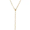 Lariat Necklaces | Statement Ketten | Hey Happiness Großgliedrige Kette Y Gold