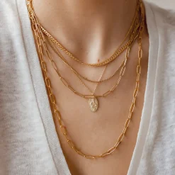 Lariat Necklaces | Statement Ketten | Hey Happiness Großgliedrige Kette Y Gold