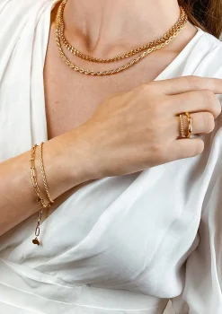 Ketten Armbänder | Hey Happiness Großgliedriges Armband Gold