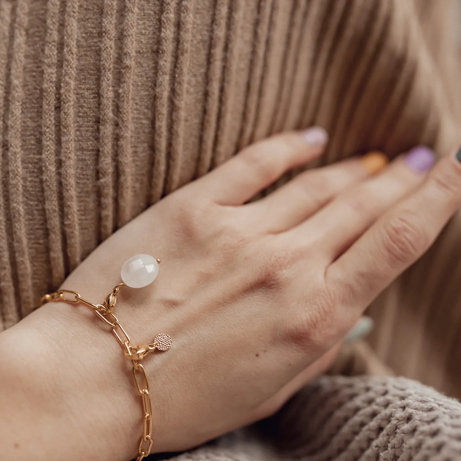 Ketten Armbänder | Hey Happiness Großgliedriges Armband Gold