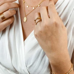 Ketten Armbänder | Hey Happiness Großgliedriges Armband Gold