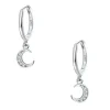 Huggie Ohrringe | Hey Happiness Halbmond Huggies Creolen Sterlingsilber Silver