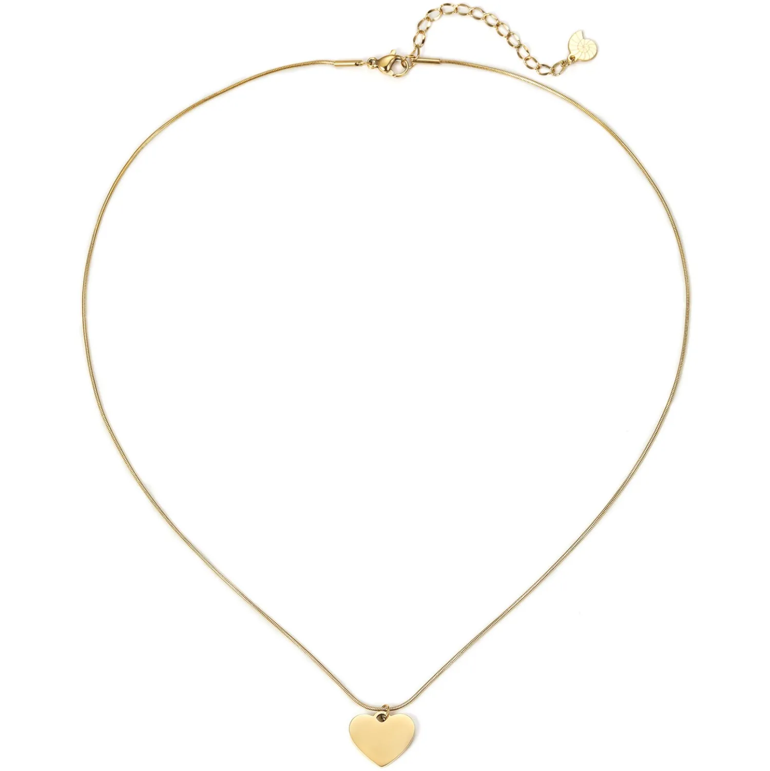 Lariat Necklaces | Filigrane Ketten | Hey Happiness Herz Anhänger Schlangen-Kette Wasserfest