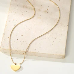 Lariat Necklaces | Filigrane Ketten | Hey Happiness Herz Anhänger Schlangen-Kette Wasserfest