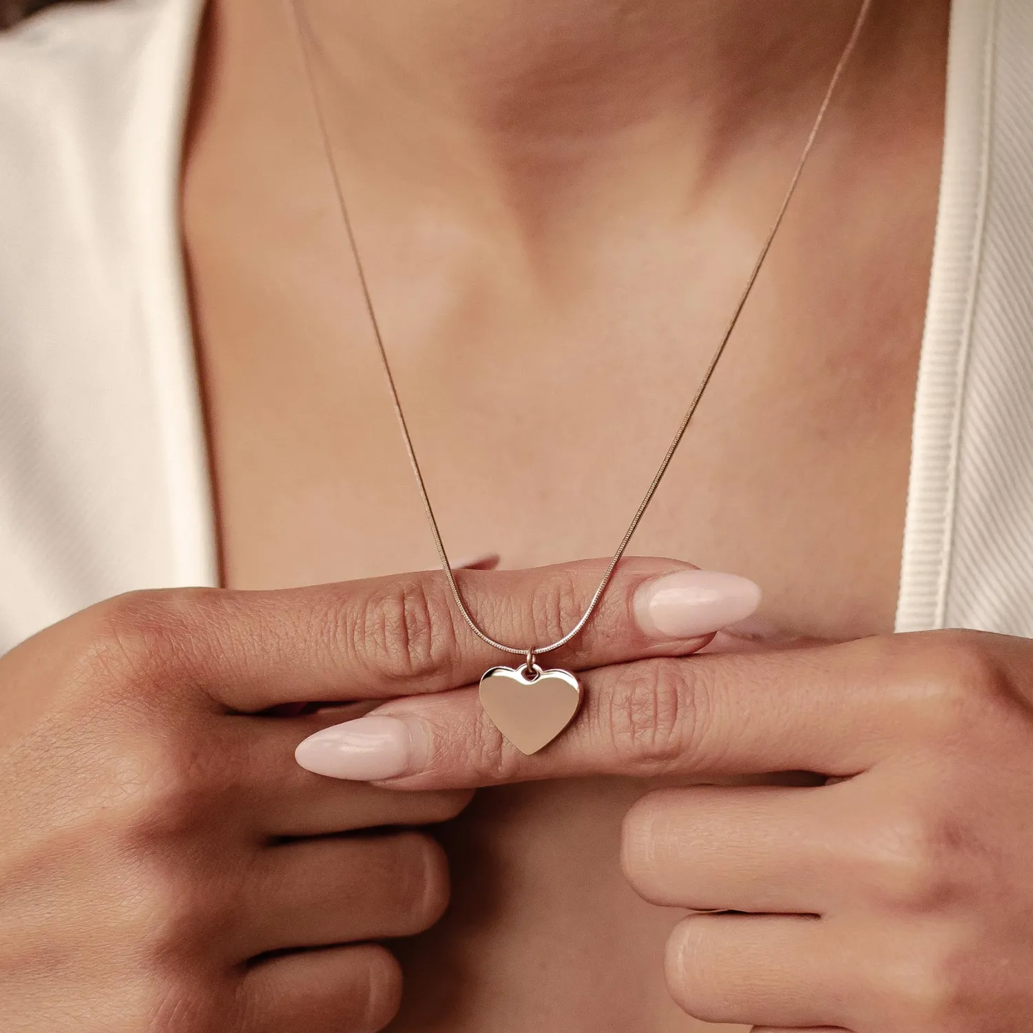 Lariat Necklaces | Filigrane Ketten | Hey Happiness Herz Anhänger Schlangen-Kette Wasserfest