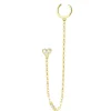 Ohrstecker | Hey Happiness Herz Ear Cuff Vereter Sterlingsilber Gold