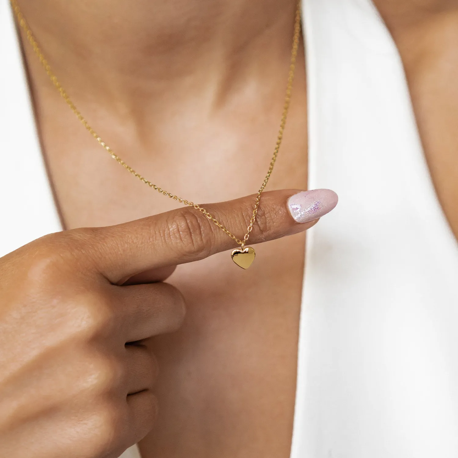 Filigrane Ketten | Hey Happiness Herz Halskette Love Sterlingsilber