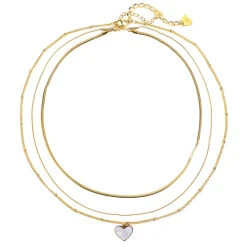 Necklace Sets | Hey Happiness Herz Layering Ketten Set