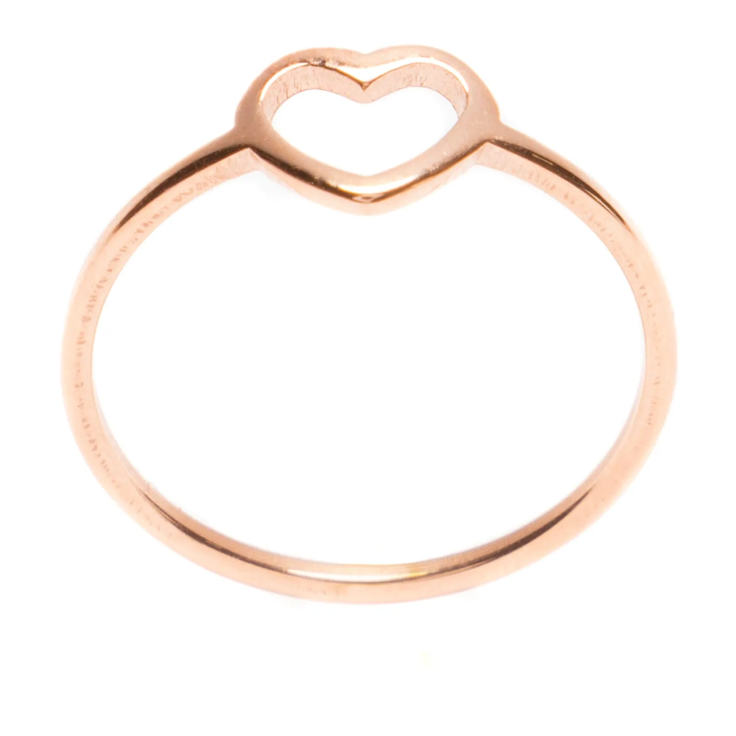 Schlichte Ringe | Hey Happiness Herz Ring in Rosegold Rose Gold