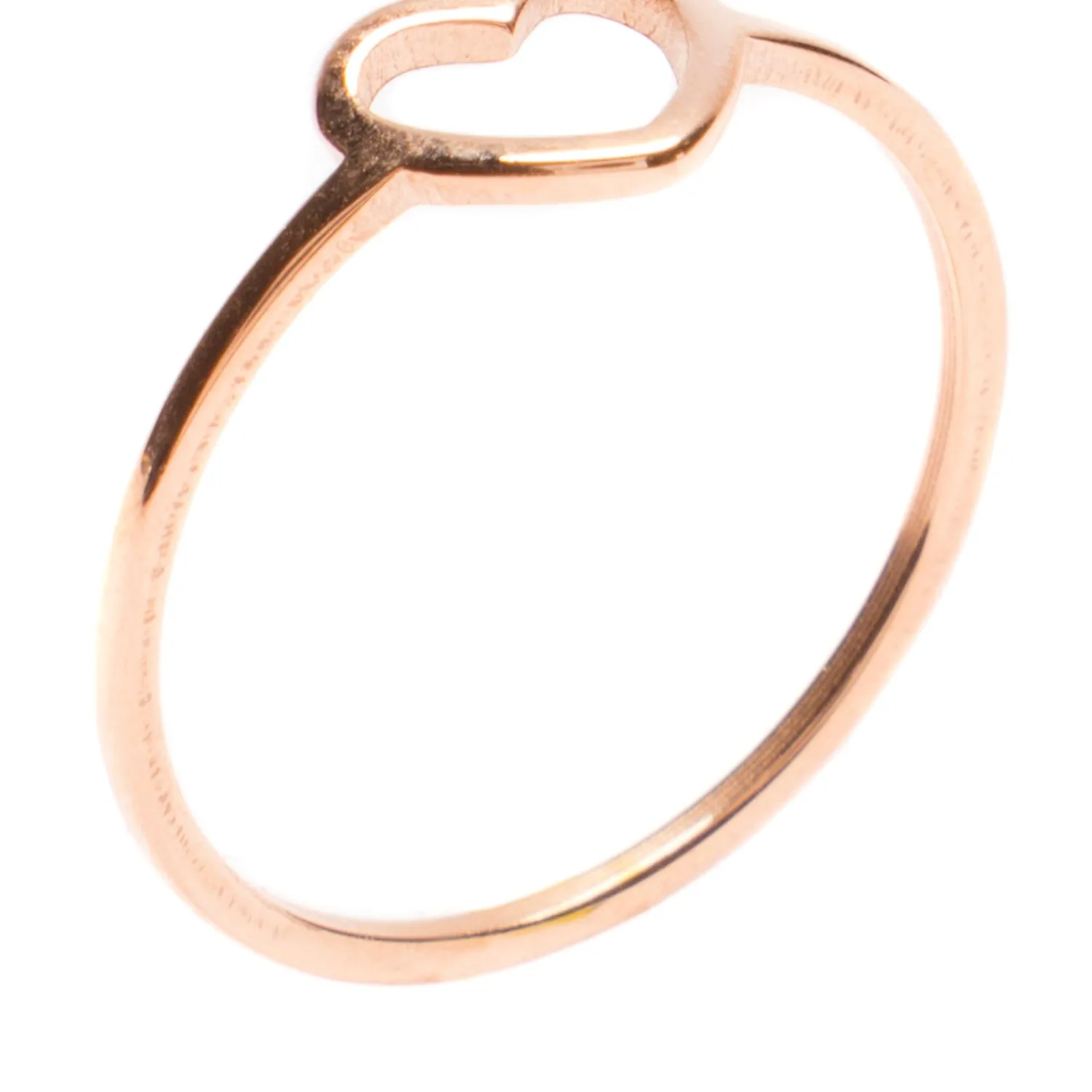 Schlichte Ringe | Hey Happiness Herz Ring in Rosegold Rose Gold