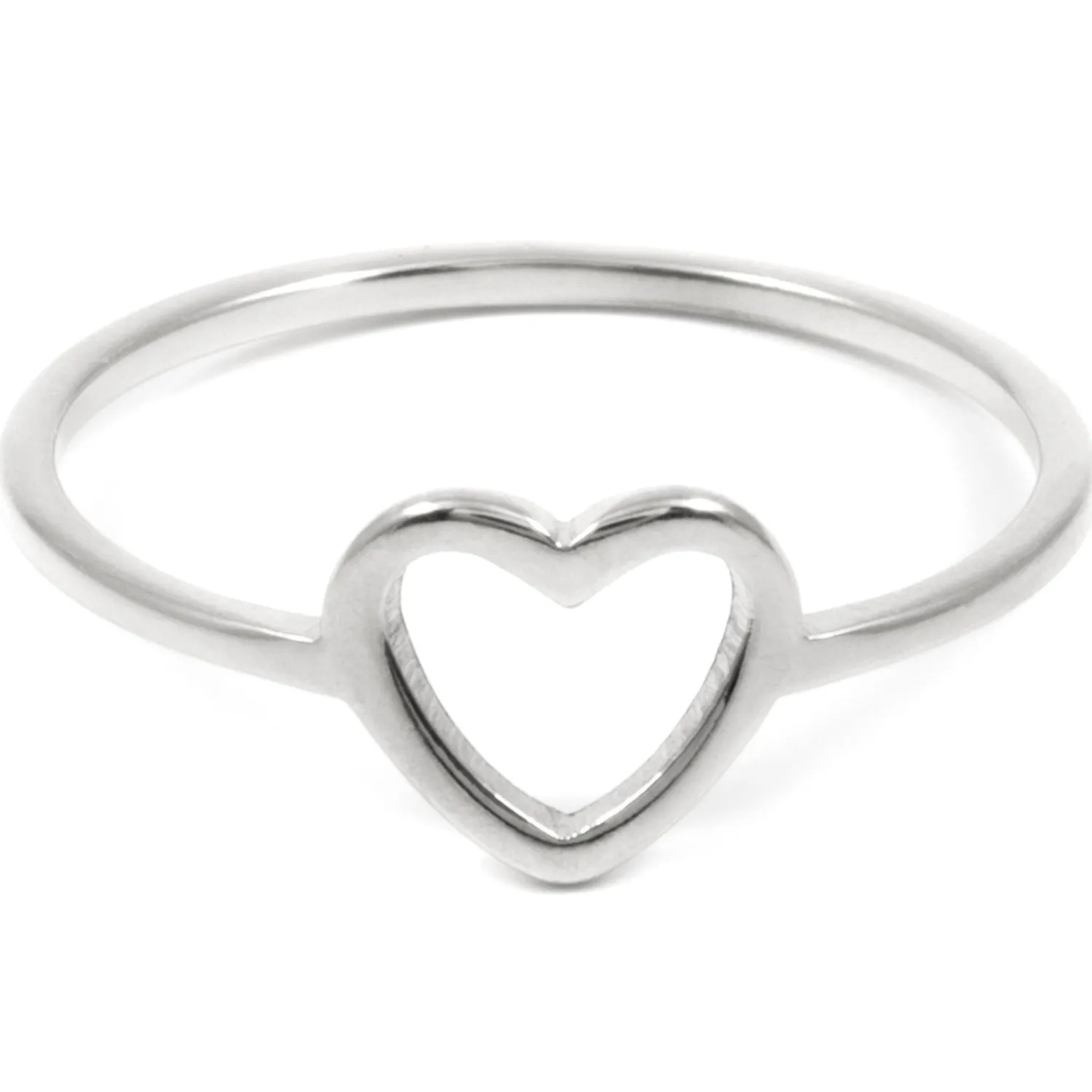 Schlichte Ringe | Hey Happiness Herz Ring in Silber Silver