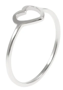 Schlichte Ringe | Hey Happiness Herz Ring in Silber Silver